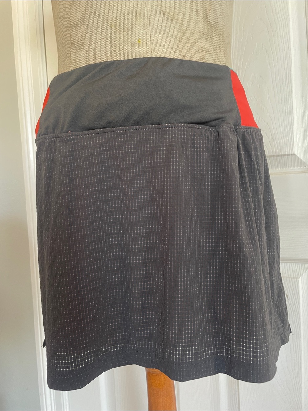 Under Armour Black Skater Skirt with Red Side Panels